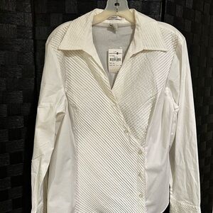 White Button-Up Blouse